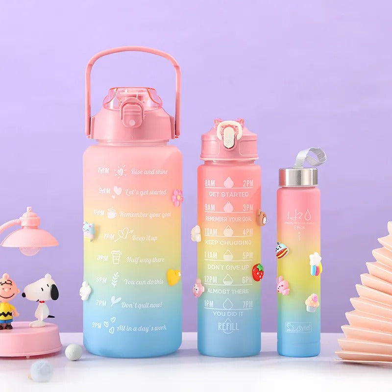 Rainbow Motivational Sports Bottle