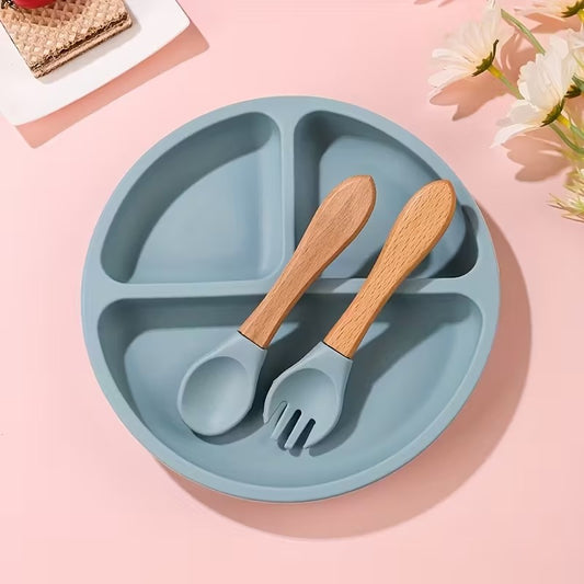 BPA-Free Baby Feeding Set – Blue