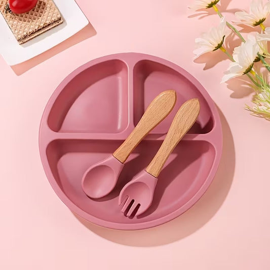 BPA-Free Baby Feeding Set – Pink