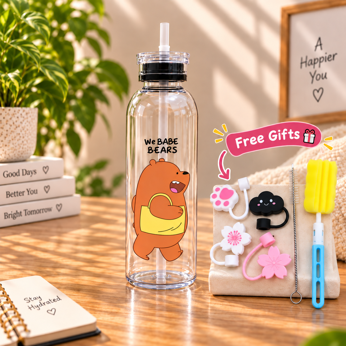 Cute Panda Water Bottle