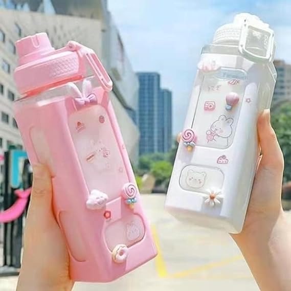 Kawaii Bear Pastel Water Bottle 700ml