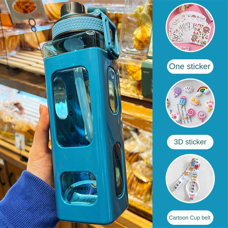 Kawaii Bear Pastel Water Bottle 700ml