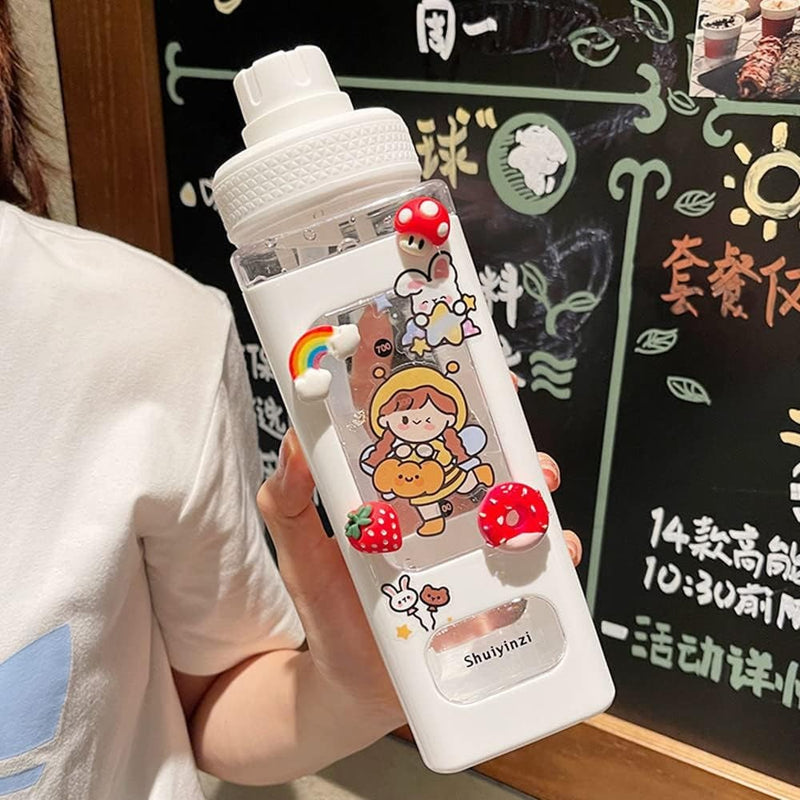 Kawaii Bear Pastel Water Bottle 700ml