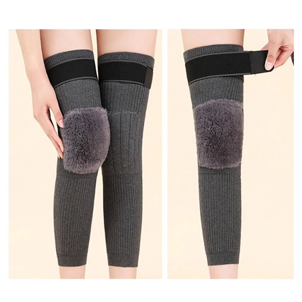 Hight Quality Cashmere Wool Knee Brace Pads KneeCap Protector Leg Warmers