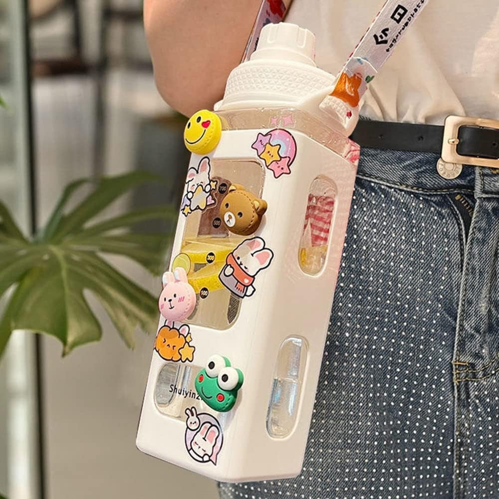 Kawaii Bear Pastel Water Bottle 700ml
