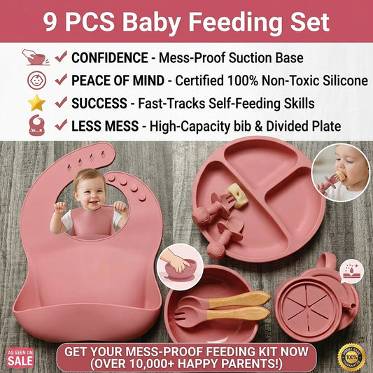 9 PCS Baby Feeding Set
