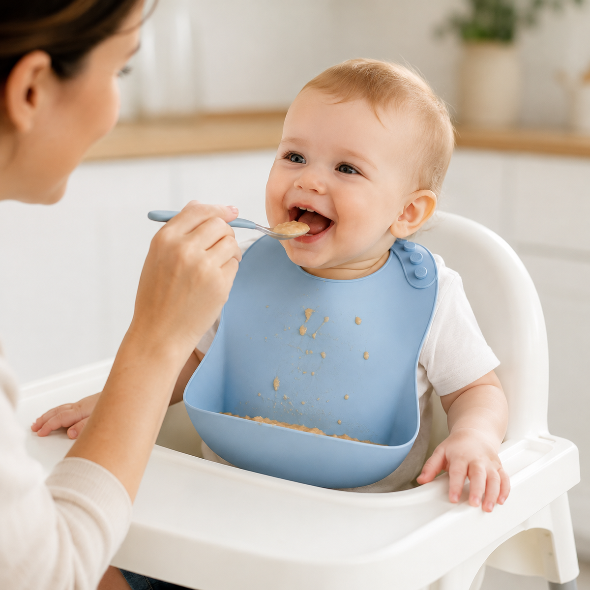 Reusable Silicone Baby Feeding Bib
