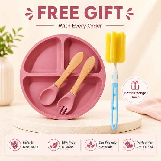 BPA-Free Baby Feeding Set – Pink