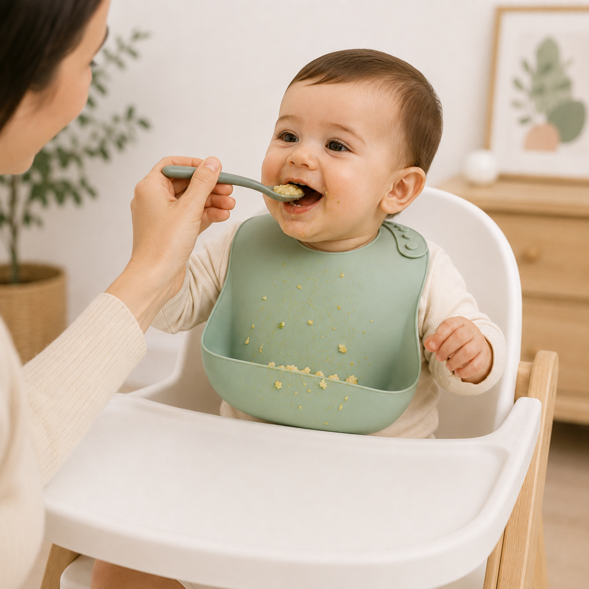 Reusable Silicone Baby Feeding Bib