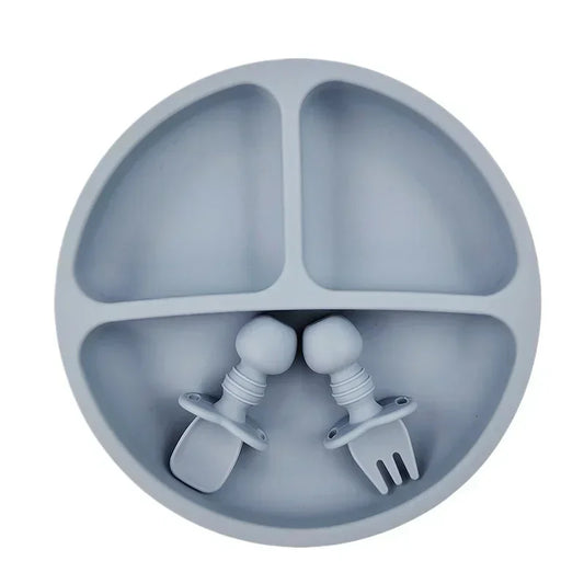 BPA-Free Silicone Toddler Plate Set