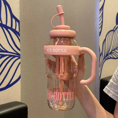 Large Handle Straw Cup