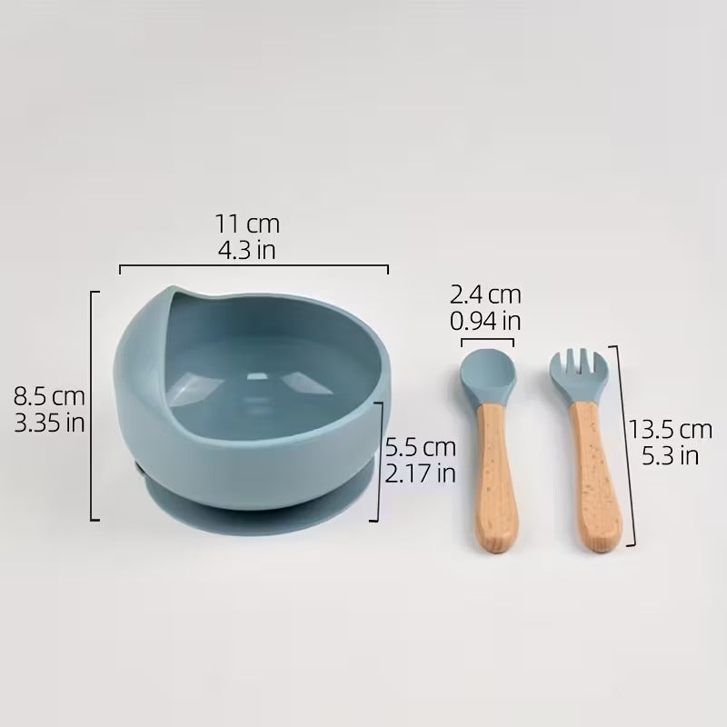3PCS Baby Feeding Bowl  Set