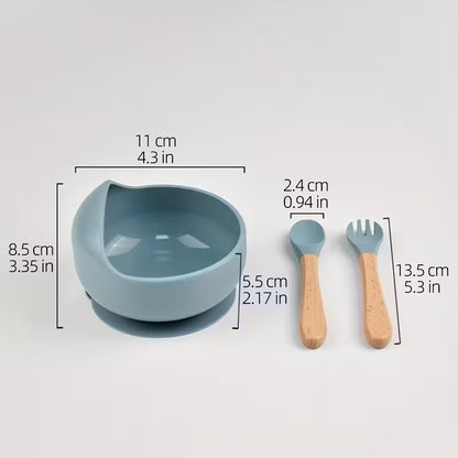 3PCS Baby Feeding Bowl  Set