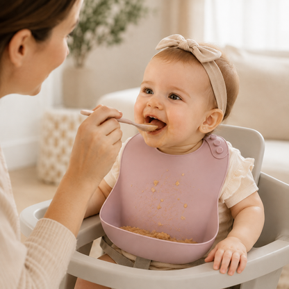 Reusable Silicone Baby Feeding Bib