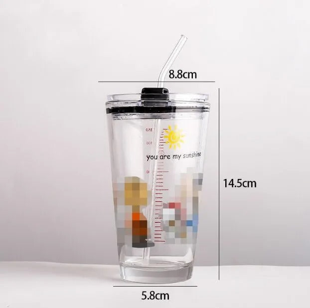 500ml Glass Coffee Cup