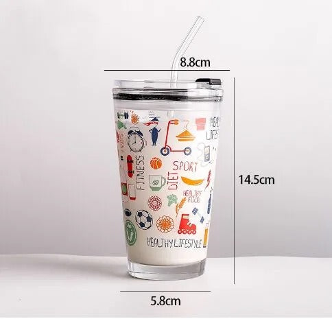 500ml Glass Coffee Cup
