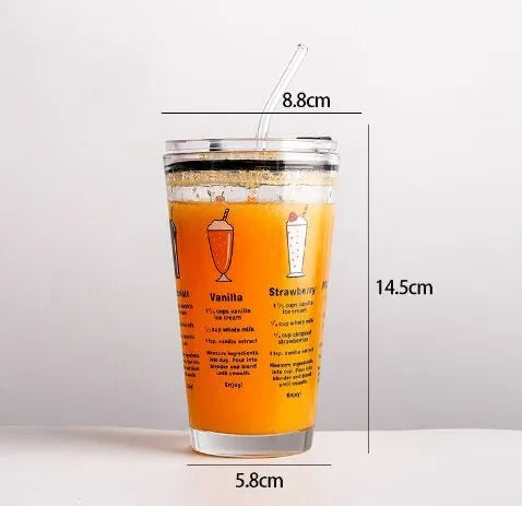 500ml Glass Coffee Cup