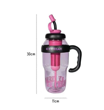 Large Handle Straw Cup